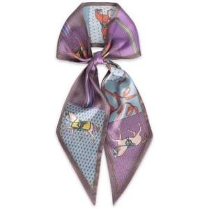 imageEXTREE Satin Scarf Mulberry Silk Printed Head Wrap Hair Band 7quotquot x 59quotquotA086