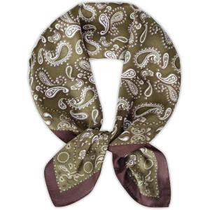 imageEXTREE Silk Feeling Scarf Medium Square Satin Head Scarf Sleeping Hair Wrapping for Women 275  275 inchesButterfly Kidney Green