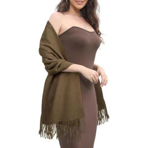 imageEXTREE Women Shawl Wrap Scarf Pashmina Wedding Christmas Birthday Gifts Idea Large Soft StoleType016