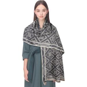 imageEXTREE Womens Scarf Pashmina Shawls and Wraps for Evening Dress Bridesmaid Wedding Bridal Winter Warm Long Large ScarvesGrey One