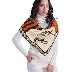 imageEXTREE Womens Travel Scarf Pashmina Shawls and Wraps Winter Warm Square Large Scarves Made of 60 Wool and 40 SilkColor01