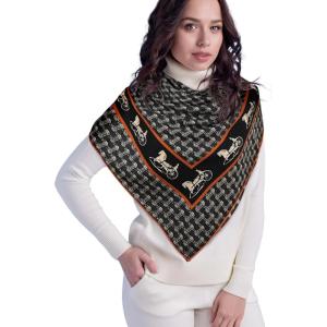 imageEXTREE Womens Travel Scarf Pashmina Shawls and Wraps Winter Warm Square Large Scarves Made of 60 Wool and 40 SilkColor02