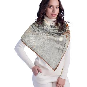 imageEXTREE Womens Travel Scarf Pashmina Shawls and Wraps Winter Warm Square Large Scarves Made of 60 Wool and 40 SilkColor03