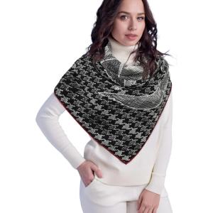 imageEXTREE Womens Travel Scarf Pashmina Shawls and Wraps Winter Warm Square Large Scarves Made of 60 Wool and 40 SilkColor05