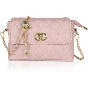 imageEXTREE crossbody Bags for WomenTrendy Shoulder Vegan Leather Handbags Satchel Purse with Adjustable Wide Vintage StrapAipinkgold