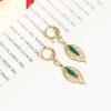 imageEXTREE Rhinestone Valentines Day Earrings for womenEmerald Ruby Gold Silver Design EarringsA006