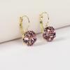 imageEXTREE Rhinestone Valentines Day Earrings for womenEmerald Ruby Gold Silver Design EarringsA021