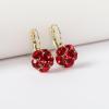 imageEXTREE Rhinestone Valentines Day Earrings for womenEmerald Ruby Gold Silver Design EarringsA022