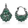 imageEXTREE Rhinestone Valentines Day Earrings for womenEmerald Ruby Gold Silver Design EarringsA015