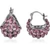 imageEXTREE Rhinestone Valentines Day Earrings for womenEmerald Ruby Gold Silver Design EarringsA016