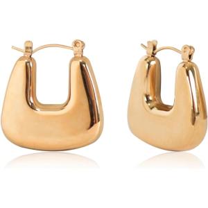 imageEXTREE Rhinestone Valentines Day Earrings for womenEmerald Ruby Gold Silver Design EarringsA001