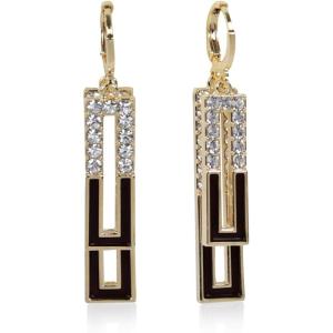 imageEXTREE Rhinestone Valentines Day Earrings for womenEmerald Ruby Gold Silver Design EarringsA010