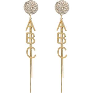 imageEXTREE Rhinestone Valentines Day Earrings for womenEmerald Ruby Gold Silver Design EarringsA020