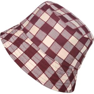 imageEXTREE Reversible Plaid Bucket Hat for Men and Women  Packable Fishing Cap and Sun Beach Hat for Outdoor Summer Vacation