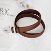 imageEXTREE Gold Buckle Belts for Women Fashion Waist Band Elegant Ladies Belt Gift for WomenIdeal for Dresses JeansUrban Design Silver Buckle Brown Leather