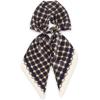 imageEXTREE Satin Scarf 100 Mulberry Silk Printed Head Wrap Hair Band 59quotquot x 57quotquotArtistic Cufflinks Navy Blue