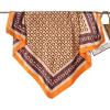 imageEXTREE Womens 35 inch Fashion Headscarf Silk Satin Scarf for Hair Wrapping at Night Bandana Square Scarf for SleepingOrange Letter D