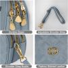 imageEXTREE Quilted Crossbody Bag Trendy Design Shoulder PurseB002blue