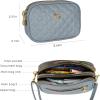 imageEXTREE Quilted Crossbody Bag Trendy Design Shoulder PurseB002blue