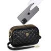 imageEXTREE Quilted Crossbody Bag Trendy Design Shoulder PurseB002dark Night
