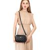 imageEXTREE Quilted Crossbody Bag Trendy Design Shoulder PurseB002dark Night