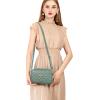 imageEXTREE Quilted Crossbody Bag Trendy Design Shoulder PurseB003jade Green