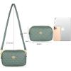 imageEXTREE Quilted Crossbody Bag Trendy Design Shoulder PurseB003jade Green