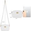 imageEXTREE Quilted Crossbody Bag Trendy Design Shoulder PurseB007whitegold Chain