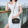 imageEXTREE Quilted Crossbody Bag Trendy Design Shoulder PurseB008blackgold Chain