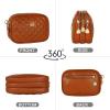 imageEXTREE Quilted Crossbody Bag Trendy Design Shoulder PurseB012brown
