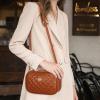 imageEXTREE Quilted Crossbody Bag Trendy Design Shoulder PurseB012brown