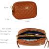 imageEXTREE Quilted Crossbody Bag Trendy Design Shoulder PurseB012brown