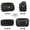 imageEXTREE Quilted Crossbody Bag Trendy Design Shoulder PurseB014blackdiamond