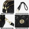 imageEXTREE Quilted Crossbody Bag Trendy Design Shoulder PurseB014blackdiamond