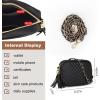 imageEXTREE Quilted Crossbody Bag Trendy Design Shoulder PurseB015blackgold Chain