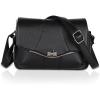 imageEXTREE Quilted Crossbody Bag Trendy Design Shoulder PurseB020black