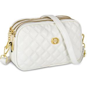 imageEXTREE Quilted Crossbody Bag Trendy Design Shoulder PurseB001dark Night