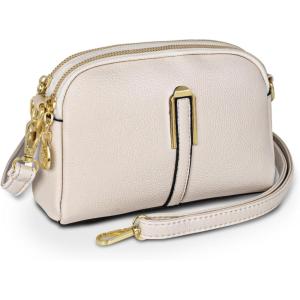 imageEXTREE Quilted Crossbody Bag Trendy Design Shoulder PurseB010lavenderblushgold