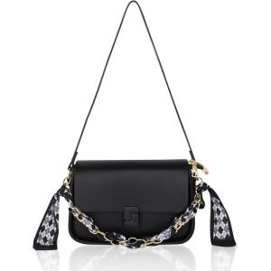 imageEXTREE Quilted Crossbody Bag Trendy Design Shoulder PurseB019black