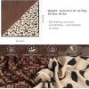 imageEXTREE Luxury Satin Head Scarf 35x35  Silklike Wrap for Women Versatile ShawlSun CoverWrapping Premium Gift for HerStreamline Zebra Pattern Coffee