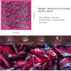 imageEXTREE Luxury Satin Head Scarf 35x35  Silklike Wrap for Women Versatile ShawlSun CoverWrapping Premium Gift for HerBohemian Rose