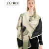 imageEXTREE Scarfs for Women Pashmina Silky Shawl Wrap for Evening Dressing Blanket Open Front Poncho CapeAaemilk Yellowblackhorse