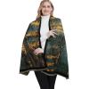 imageEXTREE Scarfs for Women Pashmina Silky Shawl Wrap for Evening Dressing Blanket Open Front Poncho CapeAafgreenyellow