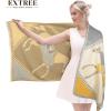 imageEXTREE Scarfs for Women Pashmina Silky Shawl Wrap for Evening Dressing Blanket Open Front Poncho CapeAaiyellowgreyhorse