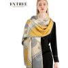 imageEXTREE Scarfs for Women Pashmina Silky Shawl Wrap for Evening Dressing Blanket Open Front Poncho CapeAaiyellowgreyhorse