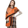 imageEXTREE Scarfs for Women Pashmina Silky Shawl Wrap for Evening Dressing Blanket Open Front Poncho CapeAanorange