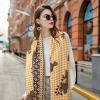 imageEXTREE Scarfs for Women Pashmina Silky Shawl Wrap for Evening Dressing Blanket Open Front Poncho CapeAasorange