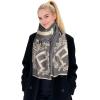 imageEXTREE Scarfs for Women Pashmina Silky Shawl Wrap for Evening Dressing Blanket Open Front Poncho CapeAbqblack