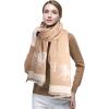imageEXTREE Scarfs for Women Pashmina Silky Shawl Wrap for Evening Dressing Blanket Open Front Poncho CapeAbskaki
