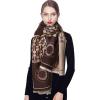 imageEXTREE Scarfs for Women Pashmina Silky Shawl Wrap for Evening Dressing Blanket Open Front Poncho CapeAbvyellow